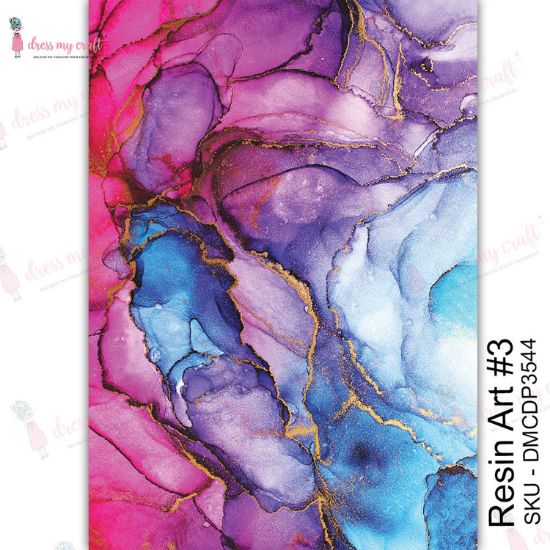 Picture of Dress My Craft Transfer Me Sheet A4 Resin Art #3