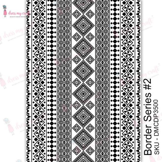 Picture of Dress My Craft Transfer Me Sheet A4 Border Series #2