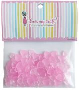 Picture of Dress My Craft Water Droplet Embellishments 8g-Pastel Pink Heart - Assorted Sizes