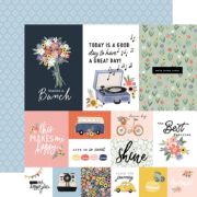 Picture of Here, There And Everywhere Double-Sided Cardstock 12"X12"-4"X6" Journaling Cards