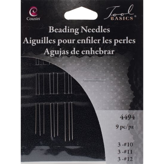 Picture of Beading Needles 9/Pkg 3 Each Of Sizes 10, 11 & 12