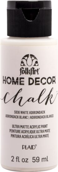 Picture of FolkArt Home Decor Chalk Paint 2oz White Adirondack