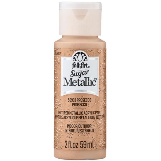 Picture of FolkArt Sugar Metallic Acrylic Paint 2oz-Prosecco