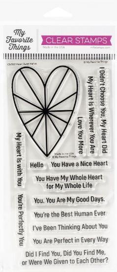 Picture of My Favorite Things Clear Stamps 4"X8" Heart Burst Hellos