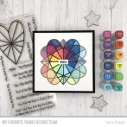 Picture of My Favorite Things Clear Stamps 4"X8" Heart Burst Hellos