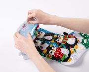 Picture of Bucilla Felt Stocking Liners For 18" Stockings-Snowflakes