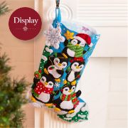 Picture of Bucilla Felt Stocking Liners For 18" Stockings-Snowflakes
