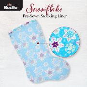 Picture of Bucilla Felt Stocking Liners For 18" Stockings-Snowflakes