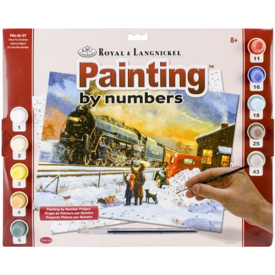Picture of Paint By Number Kit 15.375"X11.25" Home For Christmas