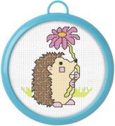 Picture of Bucilla/My 1st Stitch Mini Counted Cross Stitch Kit 3" Hedgehog (14 Count)