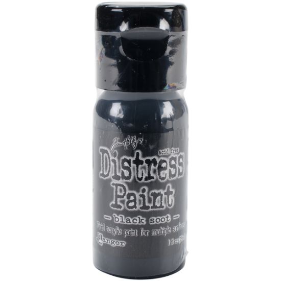 Picture of Distress Paint Flip Top 1oz Black Soot