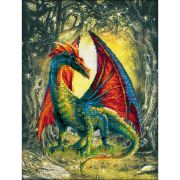 Picture of Forest Dragon Counted Cross Stitch Kit 12"X15.75" 14 Count