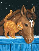 Picture of Paint Works Paint By Number Kit 9"X12" Pony & Kitten