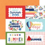Picture of My Favorite Summer Double-Sided Cardstock 12"X12"-6"X4" Journaling Cards
