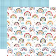 Picture of My Favorite Summer Double-Sided Cardstock 12"X12"-Summer Rainbows