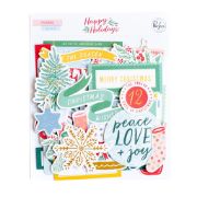 Picture of PinkFresh Ephemera Cardstock Die-Cuts-Happy Holidays