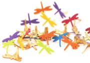 Picture of Painted Metal Paper Fasteners 50/Pkg Dragonflies - Tropical