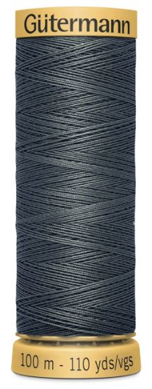 Picture of Natural Cotton Thread 110yd Dark Grey