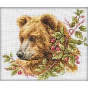 Picture of Bear Counted Cross Stitch Kit 11.75"X9.75" 14 Count