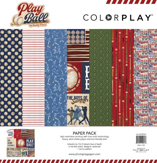 Picture of ColorPlay Collection Pack 12"X12" Play Ball, 6 Designs/2 Each + Bonus