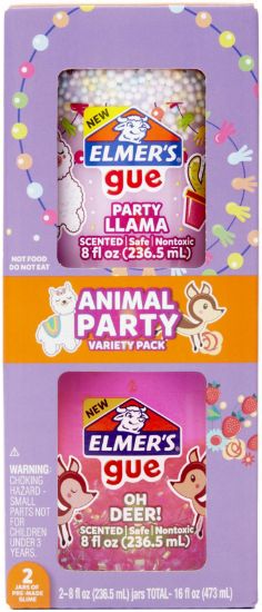 Picture of Elmer's Premade Slime 2/Pkg Animal Party