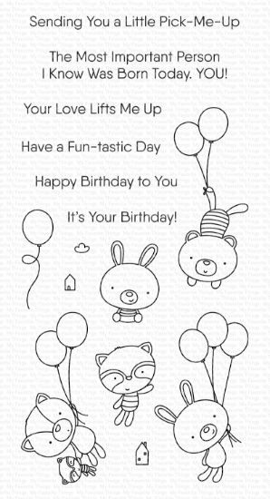 Picture of My Favorite Things Clearly Sentimental Stamps 4"X8" Balloon Besties