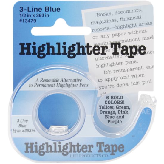 Picture of Highlighter Tape .5"X393" Blue