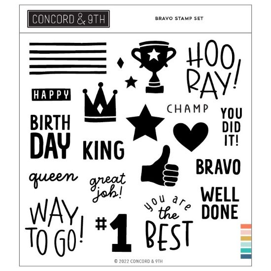 Picture of Concord & 9th Clear Stamps 6"X6"-Bravo