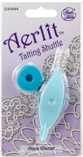 Picture of Handy Hands Aerlit Tatting Shuttle W/2 Bobbins Aqua Glacier