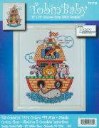 Picture of Noah's Ark Birth Record Counted Cross Stitch Kit 11"X14" 14 Count