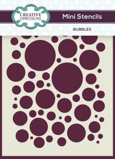 Picture of Creative Expressions Mini Stencil 4"X3"-Bubbles