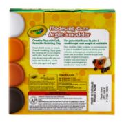 Picture of Crayola Modeling Clay 4oz 4/Pkg White, Black, Orange & Brown