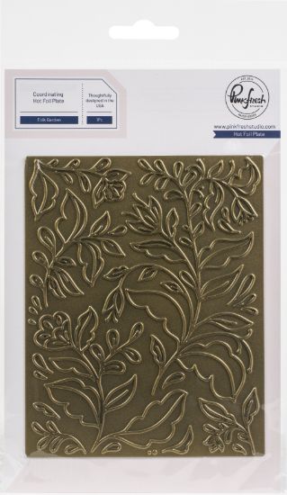 Picture of Pinkfresh Studio Hot Foil Plate Folk Garden