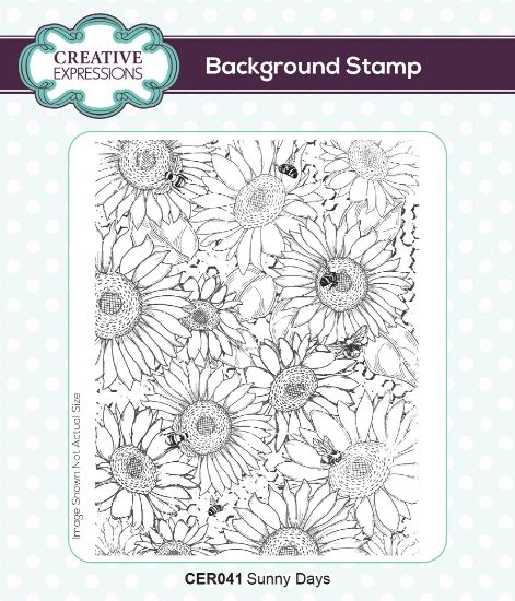 Picture of Creative Expressions Pre Cut Rubber Stamp 5.75"X4.5"-Sunny Days