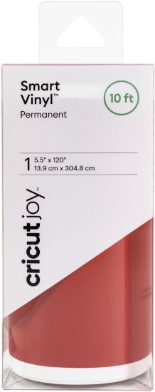 Picture of Cricut Joy Permanent Smart Vinyl 5.5"X120" Bulk Roll Red