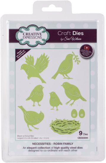 Picture of Creative Expressions Craft Dies By Sue Wilson Necessities- Robin Family