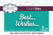 Picture of Creative Expressions Craft Dies-One-Liner Collection - Best Wishes