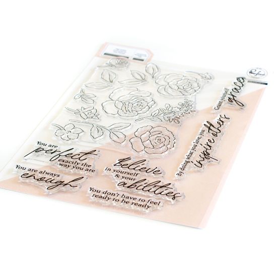 Picture of Pinkfresh Studio Clear Stamp Set 6"X8"-Grant Yourself Grace