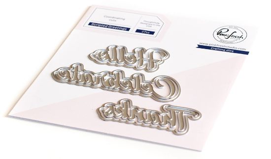 Picture of Pinkfresh Studio Die Set Scripted Greetings