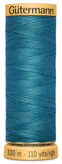 Picture of Natural Cotton Thread 110yd Turquoise Blue