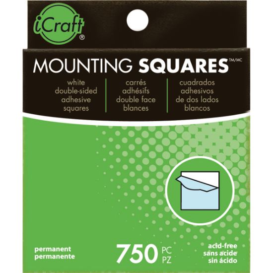 Picture of Mounting Squares White .5" 750/Pkg