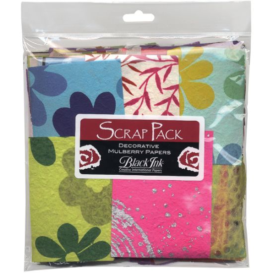 Picture of Mulberry Paper Scrap Pack By Black Ink Papers Assorted