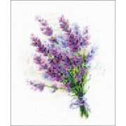 Picture of Bouquet With Lavender Counted Cross Stitch Kit 6"X7" 14 Count