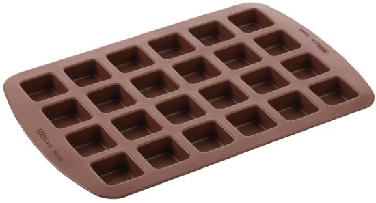 Picture of Brownie Silicone Bite-Size Mold 24 Cavity Square 1.5"X1.5"X.75"