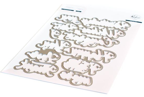 Picture of Pinkfresh Studio Die Set Brushed Sentiments