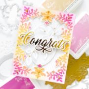 Picture of Pinkfresh Studio Die Set Brushed Sentiments