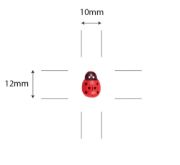 Picture of Craft Consortium Adhesive Wooden Embellishments 30/Pkg-Fairy Wishes; Ladybirds