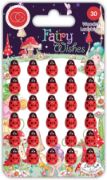 Picture of Craft Consortium Adhesive Wooden Embellishments 30/Pkg-Fairy Wishes; Ladybirds
