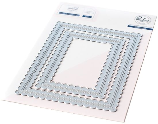 Picture of Pinkfresh Studio Essentials Die Set Stitched Scallop Rectangles
