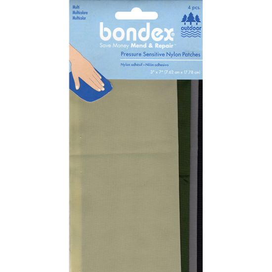Picture of Bondex Nylon Repair Fabric 3"X7" 4/Pkg Multicolor